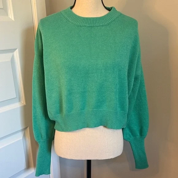 Teal Women's Crew Neck Sweater - Picture 1 of 7